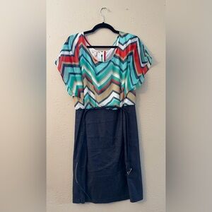Dressbarn | Chevron Dress | Size 16